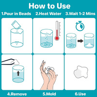 TIMESRUI Résine plastique polymorphe moulable en granulés, activée à l'eau chaude, sans BPA, réutilisable pour le travail du bois, la construction et l'artisanat
