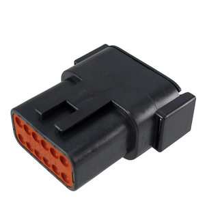 DT04-12PA-E004 12P Hình Chữ Nhật Backshell Kết Nối Nhà Ở Ổ Cắm Trong <span class=keywords><strong>D</strong></span>òng Miễn Phí Hệ Thống Treo Màu Đen - Product Image 1