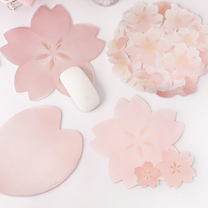 Japanese-style girly <b>mouse</b> pad, PU leather beautiful desk <b>mat</b>, creatively shaped office and gaming <b>mat</b>, fresh and elegant. - Product Image 1