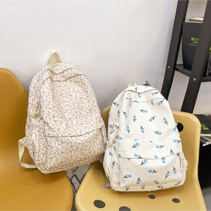 กระเป๋าเป้สะพายหลังสำหรับนักเรียนหญิง,กระเป๋านักเรียนแฟชั่นพิมพ์ลายดอกไม้กระเป๋านักเรียนวัยรุ่นโรงเรียนมัธยม - Product Image 6