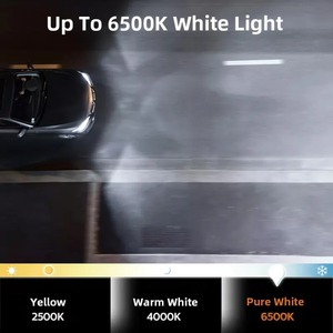 Lot de 2 ampoules de phare LED blanches 50W 4500LM 6500K pour voiture H4 H7 H11 HB3 HB4 HIR2 - Product Image 3