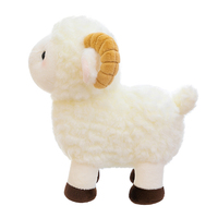 Peluche réaliste de chèvre très populaire, jouet doux en forme de mouton, adorable animal en peluche pour la décoration intérieure, machine à griffes, cadeau d'anniversaire