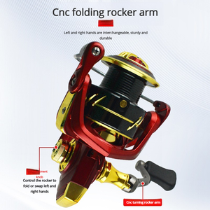 Катушка рыболовная Aukay Lure, цельнометаллическая, с ЧПУ, для дальнего заброса, имитация колеса, для морской микроудочки, обработанная - Product Image 3