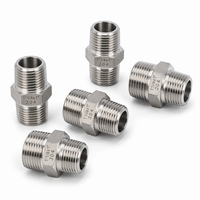 Raccord hexagonal réducteur en acier inoxydable 304 BSPP BSPT, lisse, 1/2-3/8 1-1/4-1 pouce, barre pleine haute pression classe 3000 pour tuyauterie