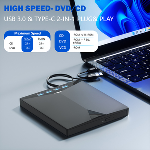 Graveur de CD/<span class=keywords><strong>DVD</strong></span> portable USB 3.0, <span class=keywords><strong>lecteur</strong></span> <span class=keywords><strong>externe</strong></span> pour <span class=keywords><strong>ordinateur</strong></span> portable/PC de bureau, Windows 11/10/8/7, Linux, Mac OS, <span class=keywords><strong>lecteur</strong></span> <span class=keywords><strong>DVD</strong></span> pour <span class=keywords><strong>ordinateur</strong></span> - Product Image 6