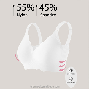 Disponibile in Magazzino, Taglia EU, Reggiseno con Bordo Ondulato, <span class=keywords><strong>Senza</strong></span> Cuciture, <span class=keywords><strong>Senza</strong></span> <span class=keywords><strong>Ferretto</strong></span>, Supporto Morbido, Reggiseno Jelly Traspirante Ultra-Sottile e Confortevole per Donne - Product Image 5