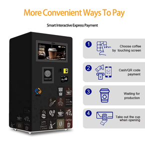 Distributeur automatique de café commercial électrique entièrement automatique à monnayeur avec distribution automatique de gobelets - Product Image 3