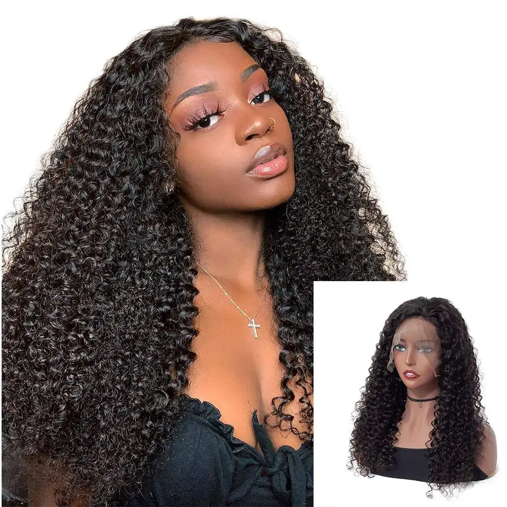 Cheap Virgin Frontal For Black Women Full 100% 13x6 Hd Lace Front Water Wave Perruque U Part Wig Pixie Cut Human Hair Wigs
