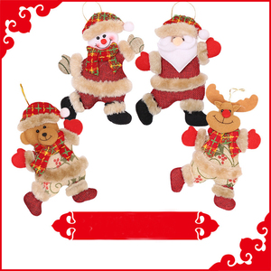 Grosir ornamen Natal hadiah Natal boneka mainan pohon manusia salju Santa Claus dekorasi Natal untuk rumah Tahun Baru - Product Image 3