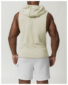 Vente en gros de vêtements de <span class=keywords><strong>musculation</strong></span> débardeur <span class=keywords><strong>sans</strong></span> manches à capuche pour hommes - Product Image 2