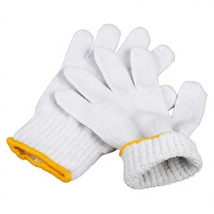 Gants de sécurité réutilisables en coton tricoté OMET 600g/doz, calibre 7, durables, respirants, sans silicone, antidérapants, sans latex, anti-coupure - Product Image 1