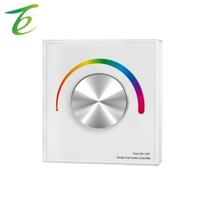 Tablero de control principal Touch DMX + control remoto RF (opcional) Panel de vidrio templado de 4 zonas y 12 canales, blanco y negro T13 - Product Image 4