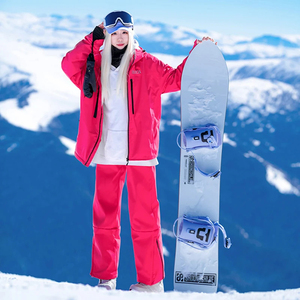 Ensembles de <span class=keywords><strong>ski</strong></span> imperméables pour hommes et femmes, vestes et pantalons de sport d'hiver chauds et épais coupe-vent pour le snowboard et le <span class=keywords><strong>ski</strong></span> - Product Image 2