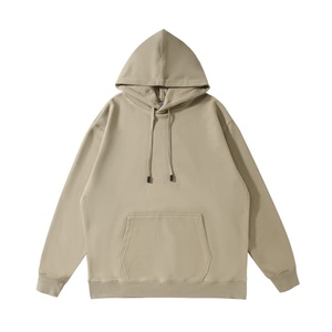 Sweat à capuche personnalisable en tissu lourd 380GSM |   100% coton, couleur unie, style basique |   Commande en gros - Product Image 4