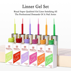 Lot de 12 <span class=keywords><strong>vernis</strong></span> à ongles en gel <span class=keywords><strong>semi</strong></span>-permanents UV pour la peinture, le dessin, la manucure, le nail art, le liner et la colle brossée - Product Image 3