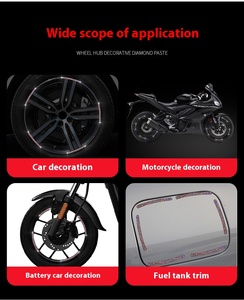 Veilleuse éblouissante arc-<span class=keywords><strong>en</strong></span>-ciel coloré créatif ABS décoratif voiture Hub autocollants nouvelle voiture <span class=keywords><strong>Auto</strong></span> Application - Product Image 3