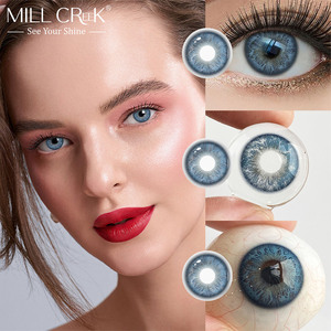 Lenti Circolari Cosmetiche All'Ingrosso Serie Kitsune Glow, Grigio Blu Verde Marrone Completamente Opaco per Trucco Scenico e Carnevale - Product Image 1