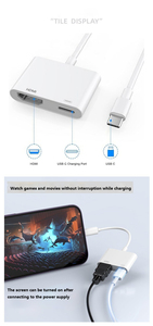 Nuovissimo tipo-C adattatore digitale AV materiale del PC tipo-C a HDTV convertitore per <span class=keywords><strong>iPhone</strong></span> 15/16 uscita AC per la fotocamera del telefono cellulare - Product Image 4