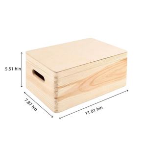Заводская распродажа, незаконченная деревянная коробка, оптовая продажа, деревянная коробка для хранения различной формы, деревянная подарочная коробка - Product Image 2
