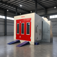 Solution tout-en-un Elite 53 kW Cabines de peinture électriques pour voitures 80 ° Cabine de peinture automobile professionnelle C avec 48 tubes de 16W