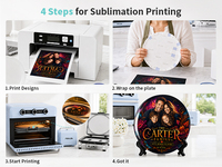 Assiette en céramique personnalisée PYD Life de 8 pouces, impression par sublimation, finition profonde, photo couleur, vaisselle personnalisée, vente en gros