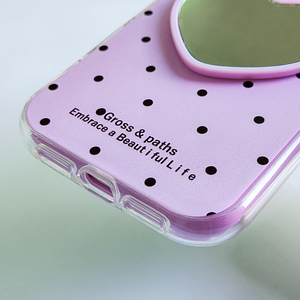 Coque de téléphone pour iPhone 15 Plus avec impression UV, miroir en forme de cœur <span class=keywords><strong>Singstar</strong></span> Factory, étui pour fille, Fundas Para Celular. - Product Image 4