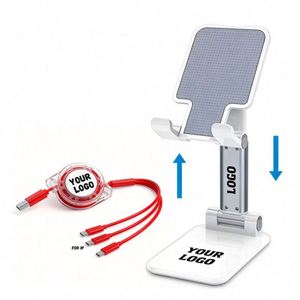 Wholesale Business Logo Holder Gift Foldable Height Angle Adjustable Desk Cell Phone <b>Stand</b> Custom Promotional Gifts - Product Image 1
