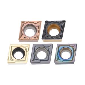 Pastilha de Torneamento Externo CCMT097308 de Metal Duro com Diamante de 80 Graus e Furo, Revestida com Nitreto de Titânio, Dureza HRC20-60 - Product Image 1