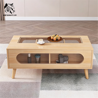 Table basse design moderne en bois, fabriquée en usine, prix bas, personnalisable, en stock, prête à être expédiée, meubles de salon, table de café.