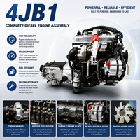 Ensemble complet de moteur diesel SCDC ISUZUU 4JB1 2,8 L, boîte de vitesses manuelle à 5 vitesses, remplacement de moteur 4x2 pour camionnette