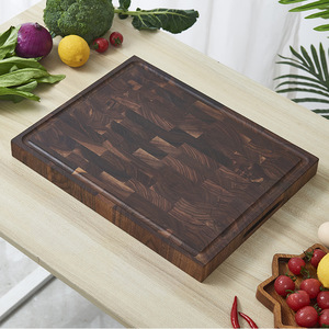 Planche à découper en bois de noyer, rouleau à pâtisserie en bois d'acacia, planche à découper créative en bois pour restaurant, vente en gros. - Product Image 1