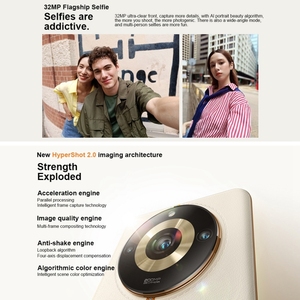 2023 mới nhất realme 11 Pro + 5g điện thoại 12GB + 1TB RAM 200mp máy ảnh 5000mAh Android 13 6.7 inch Pin CDMA LTE di động GSM - Product Image 4