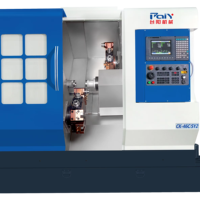 Centre d'usinage CNC à double broche 7 axes TAIYANG CK-46C/SY2, machine de précision robuste, multifonctionnelle automatique, 0,005 mm