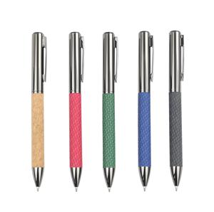 Alta Qualidade Personalizado Metal Ball Point Pen PU Couro Negócios Caneta Presente Promocional com Logotipo Personalizado