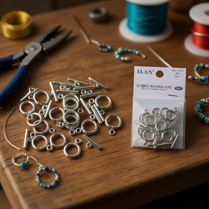 Connettori Metallici ILAN 8g Bianco K per Accessori di Gioielleria - Product Image 3