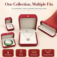 Boîte à bijoux de luxe haut de gamme Fandi en cuir PU, emballage octogonal pour bagues, boucles d'oreilles, bracelets, colliers et joncs