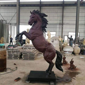 Statue d'extérieur de jardin Statue de cheval grandeur nature en laiton Design personnalisé Statues d'animaux en laiton - Product Image 5