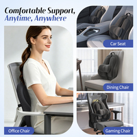 Coussin de soutien lombaire pour chaise de bureau et siège de voiture - Mousse à mémoire de forme avec sangle réglable et respirant - Vente flash