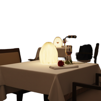 Lanterne en papier pliable en forme de vase, faite à la main, rechargeable, pour la décoration de salon, de restaurant, de table de nuit