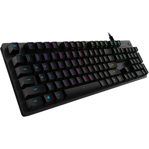 Logitech G512 Lightsync RGB clavier de jeu mécanique carbone anglais mise en page <span class=keywords><strong>GX</strong></span> interrupteur bleu boîtier en aluminium brossé - Product Image 2