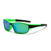 Lunettes de soleil de sport polarisées d'extérieur, lunettes de cyclisme, de pêche, de ski, lunettes colorées carrées, coupe-vent, UV400, tendance, hommes, femmes, OEM ODM