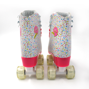 Patins à roulettes à Double rangée colorés, bon marché, <span class=keywords><strong>quatre</strong></span> roues en PVC PU, frein sensible sûr, LED, lumière, pour enfants débutants, 2022 - Product Image 2