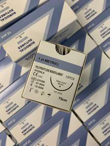 Suture chirurgicale résorbable PGA pour hôpital vétérinaire, 75 cm, 90 cm, 1/2 <span class=keywords><strong>cercle</strong></span>, pour coupe de réserve - Product Image 3