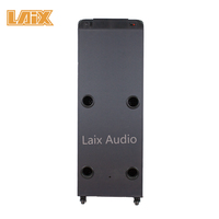 Caja de Sonido para DJ de 12 Pulgadas con Luces Láser, Altavoz con Amplificador Incorporado, Carro para DJ, Sistema de Sonido Activo de 12 Pulgadas