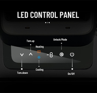 Réfrigérateur de voiture Colku BF-8H 8L pour console centrale, 12V 24V, compresseur, congélateur pour SUV MPV, refroidissement et chauffage, mini-réfrigérateur