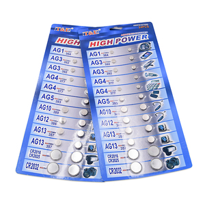 24 pack batterie bouton hybride AG1 AG3 AG4 AG5 AG10 AG12 AG13 CR2016 CR2025 <span class=keywords><strong>CR2032</strong></span> calculatrice de batterie télécommande - Product Image 5