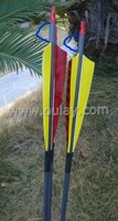 Flèches de chasse en carbone 80 cm +/-0.003 avec plumes de dinde, tiges de flèches 300 400 600 Spine