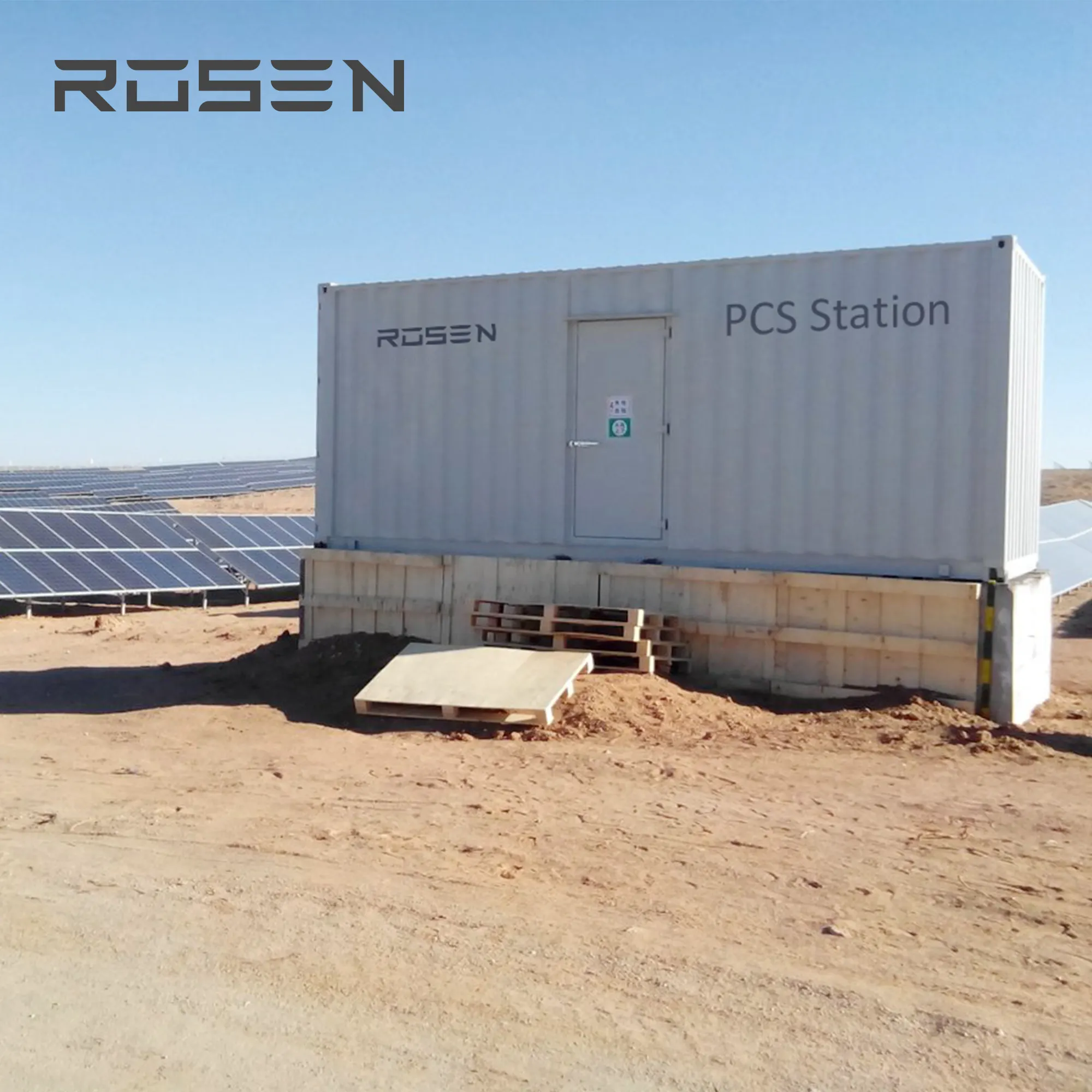 Rosen Solar Energy 300kw System Solar kraftwerk 500Kwh 1MWH Lithium-Ionen-Batterie für Solarsp eicher