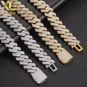 2026 Hip Hop 20mm Chunky Cuban <b>Chain</b> Necklace for Men <b>Iced</b> Out CZ Zircon Copper Anti-Tarnish Gift Fashion Jewelry - Product Image 4