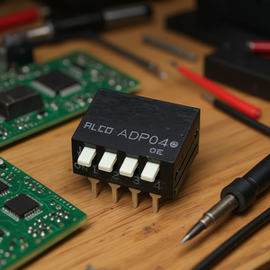 Dip Switch 4 Way Panel Mount 4 Position <b>Toggle</b> Switch - Product Image 2